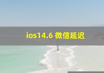 ios14.6 微信延迟